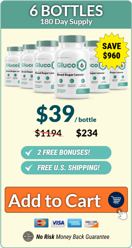 Gluco Quiet buy now 6 bottles